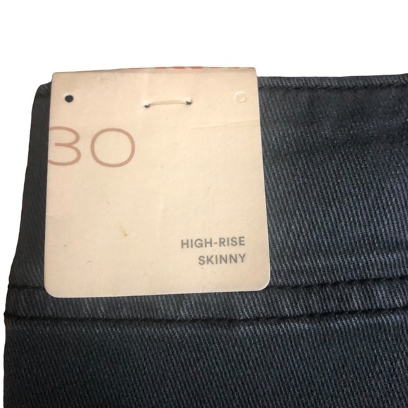 NWT Pilco Anthropologie Highrise Skinny SlateGray Stretch Waist Pocket Detail 30 - Picture 10 of 14